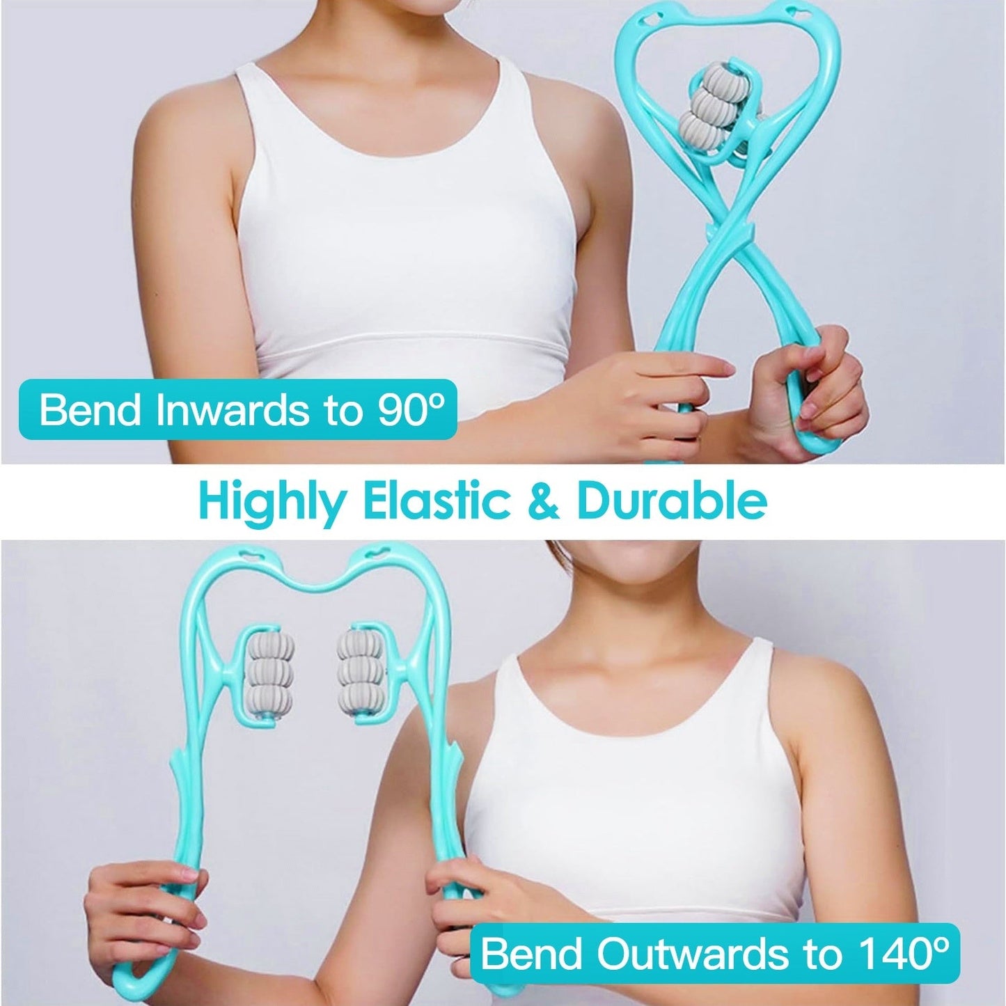 360° Neck Roller Massager – 6 Ball Trigger Point Deep Tissue Portable Massager - Neckly™