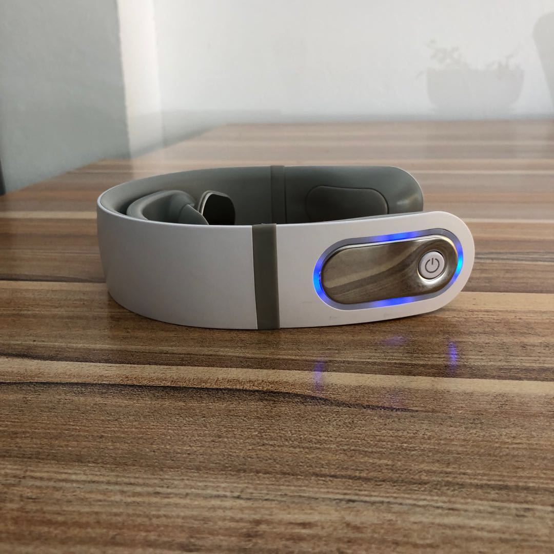 Portable neck massager with heat therapy for stress and tension relief